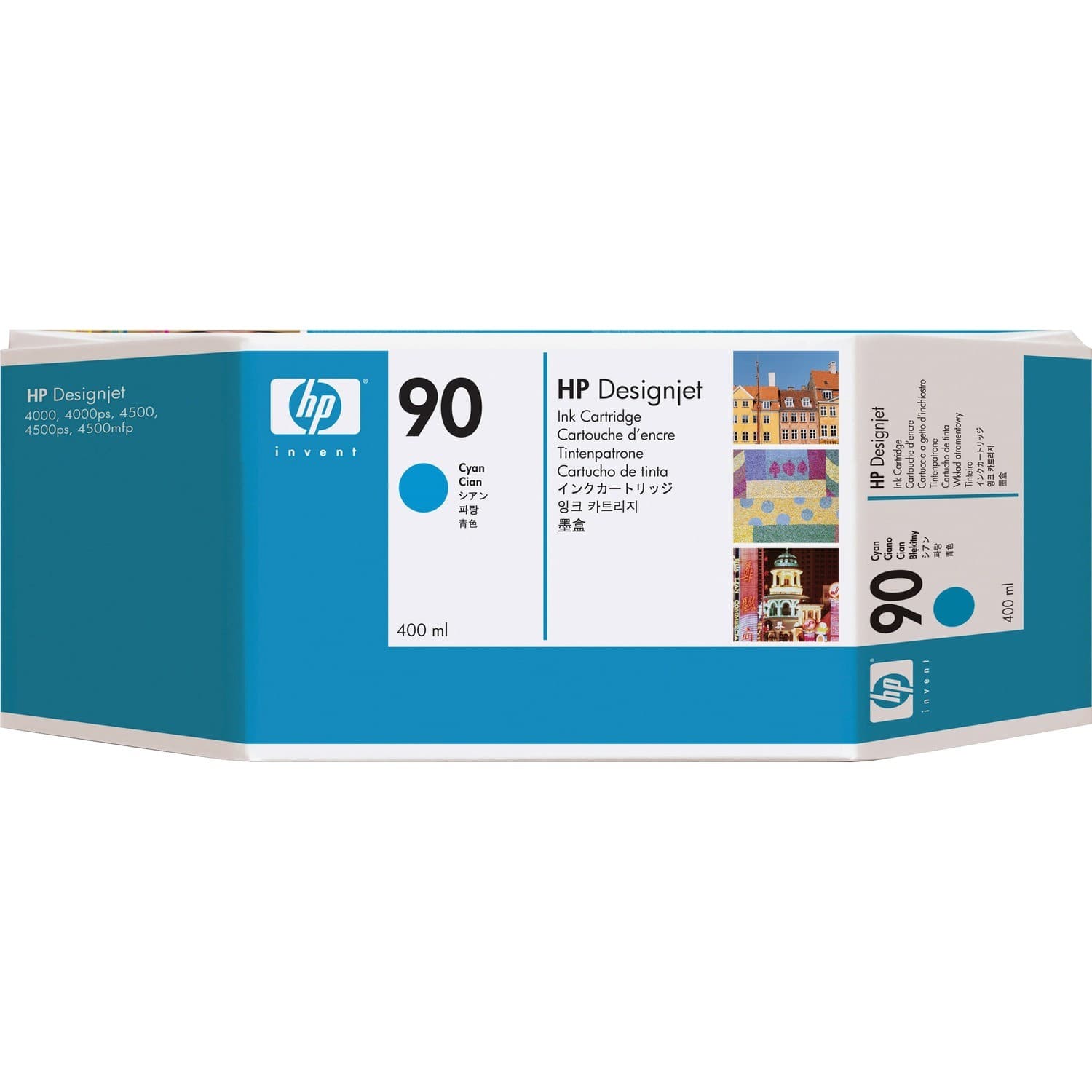 HP 90 (C5061A) Original Inkjet Ink Cartridge - Single Pack - Cyan - 1 Each