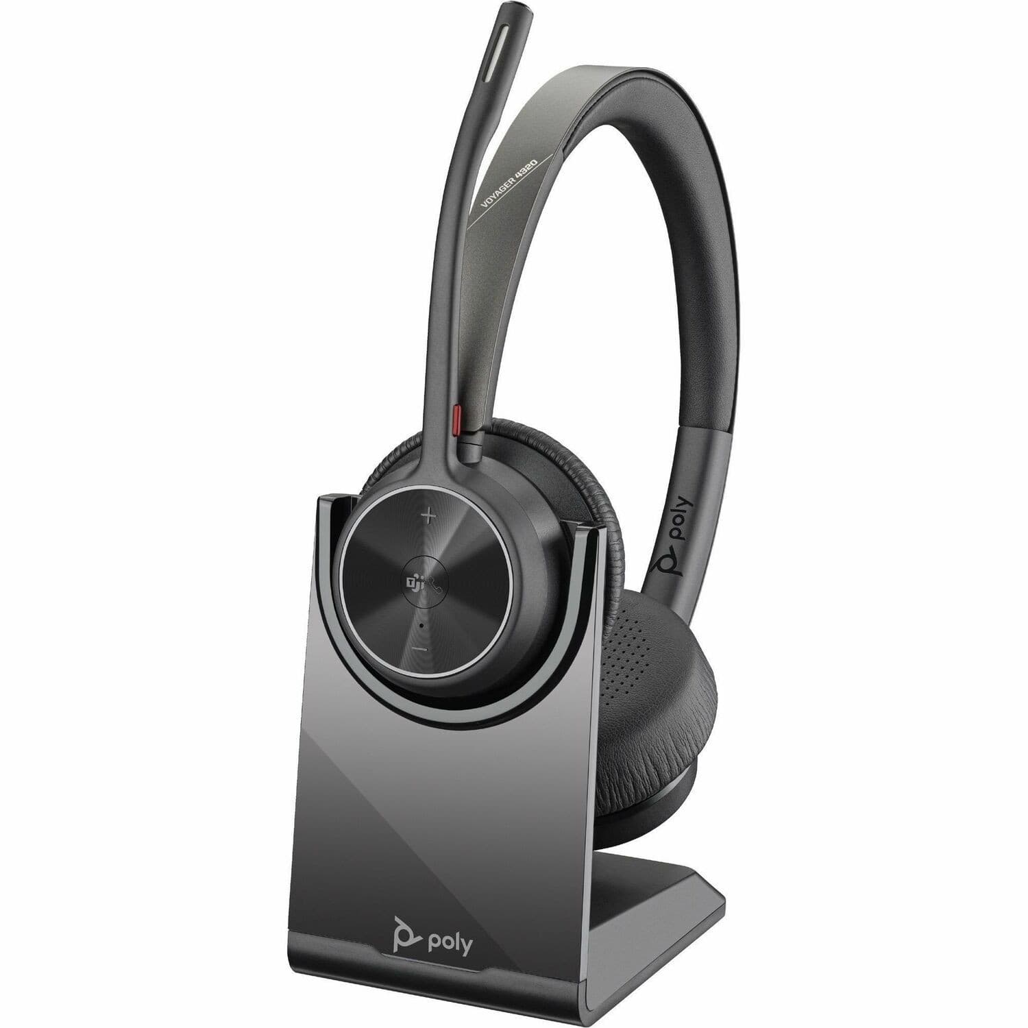 Poly Voyager 4300 UC 4320-M UC Wired/Wireless On-ear, Over-the-head Stereo Headset - Black
