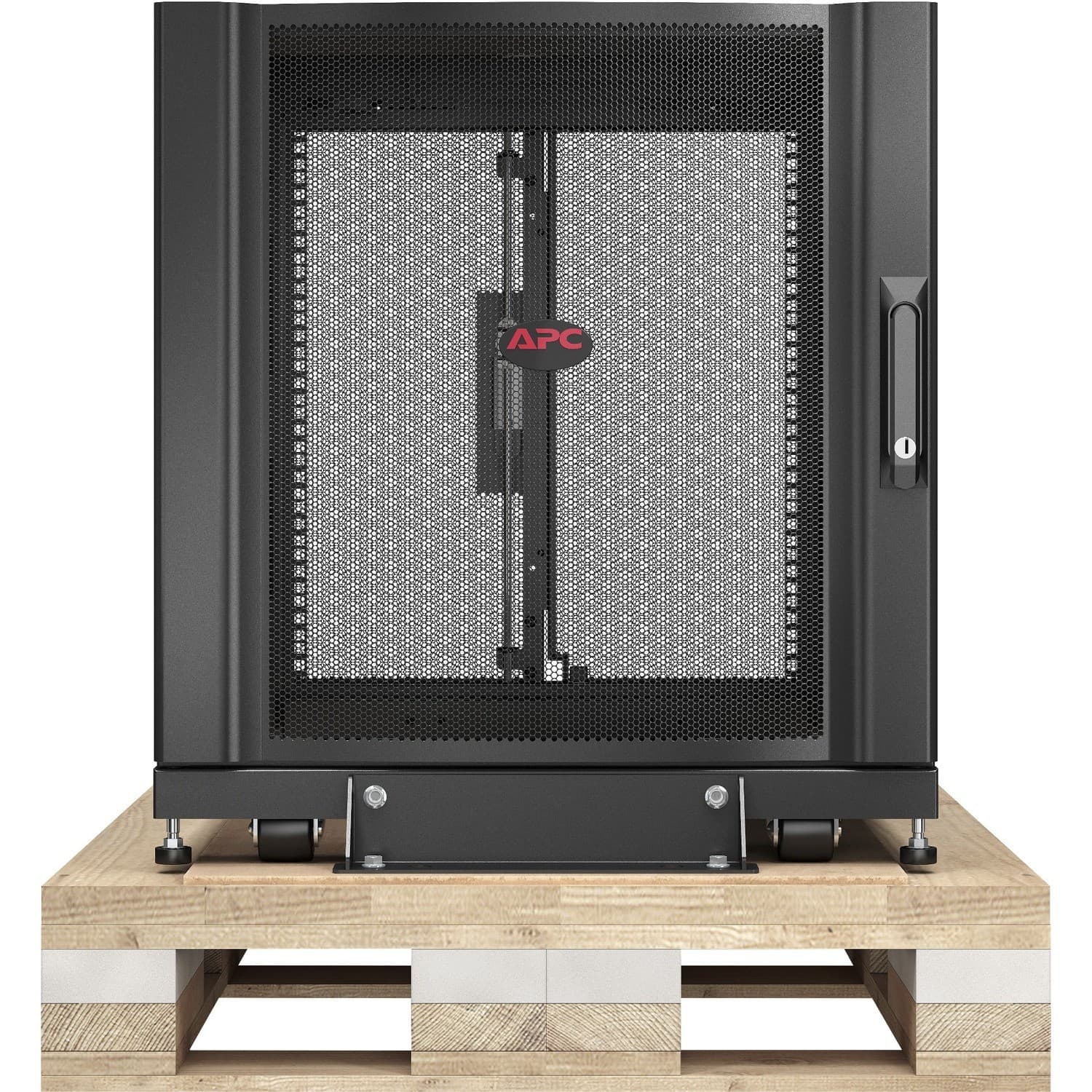 APC by Schneider Electric NetShelter SX 12U Floor Standing Rack Cabinet for Server, Storage - 482.60 mm Rack Width x 920.75 mm Rack Depth - Black - TAA Compliant