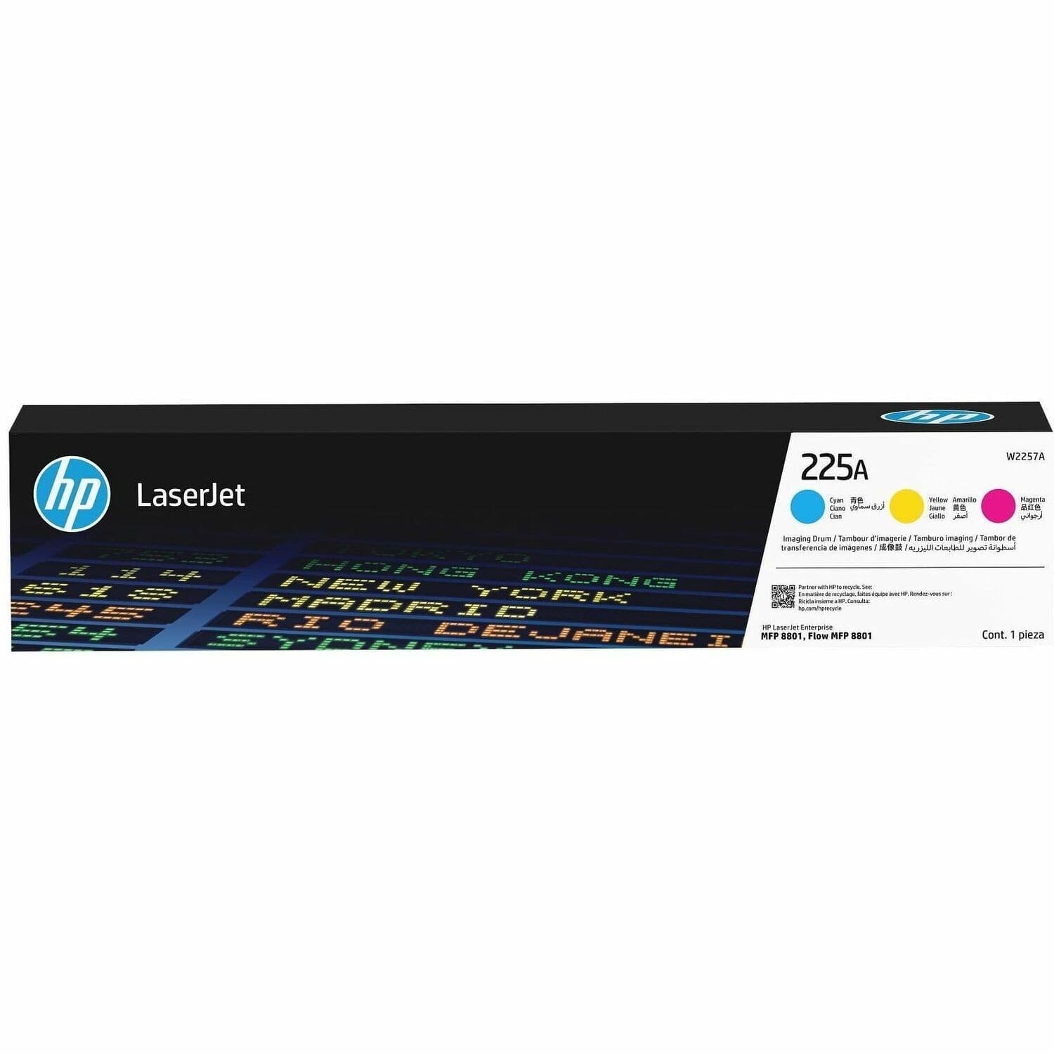 HP 225A Laser Imaging Drum for Printer - Original - Cyan, Magenta, Yellow