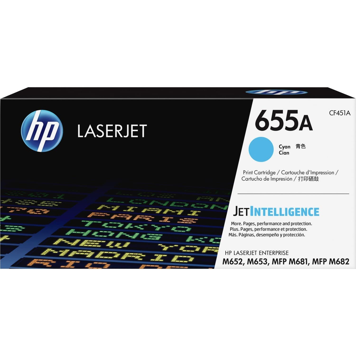 HP 655A Original Laser Toner Cartridge - Cyan - 1 Pack