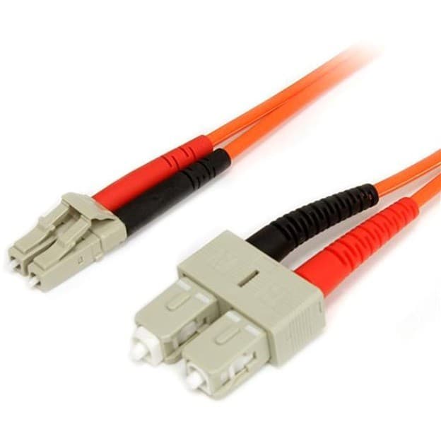 StarTech.com 1m Fiber Optic Cable - Multimode Duplex 62.5/125 LSZH Fiber Jumper Cord - LC/SC