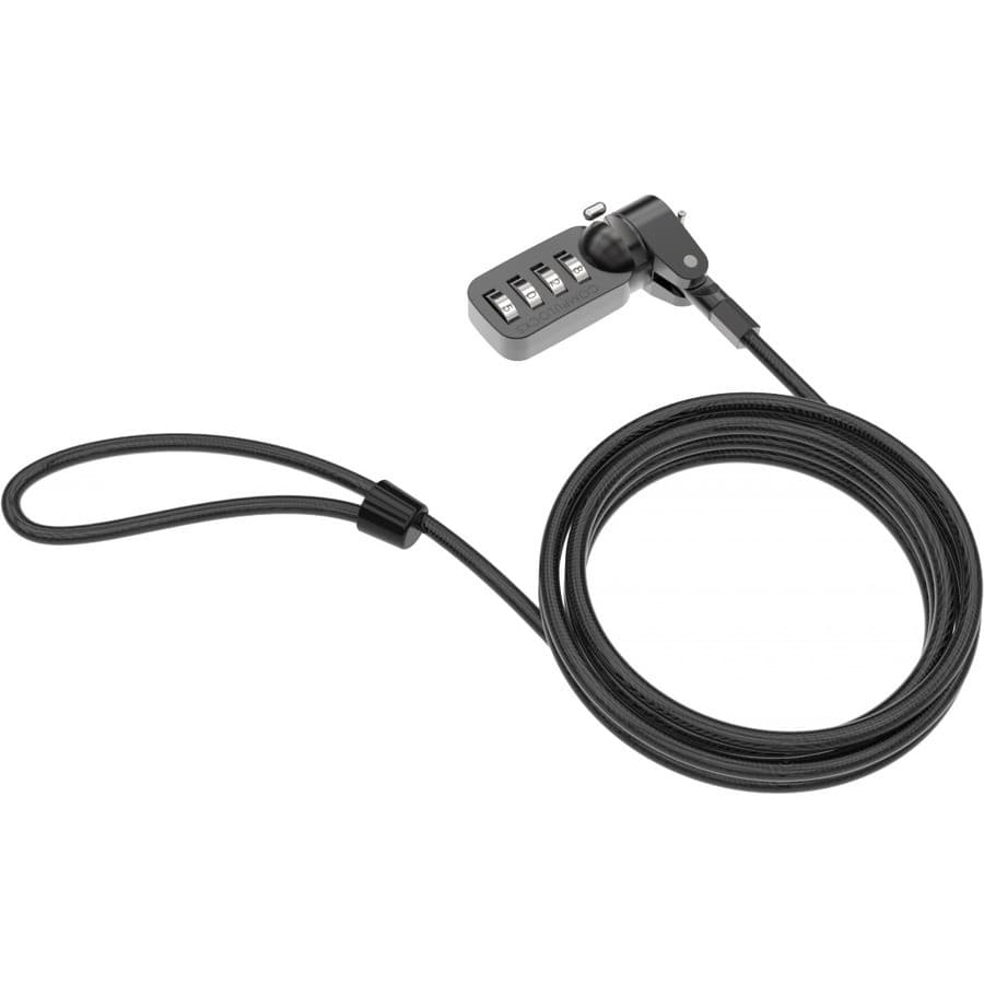COMPULOCKS UNIVERSAL SECURITY CABLE LOCK WITH 4 DIAL COMBINATION - Cable de seguridad universal, ranura T-BAR, con combinación de 4 dígitos