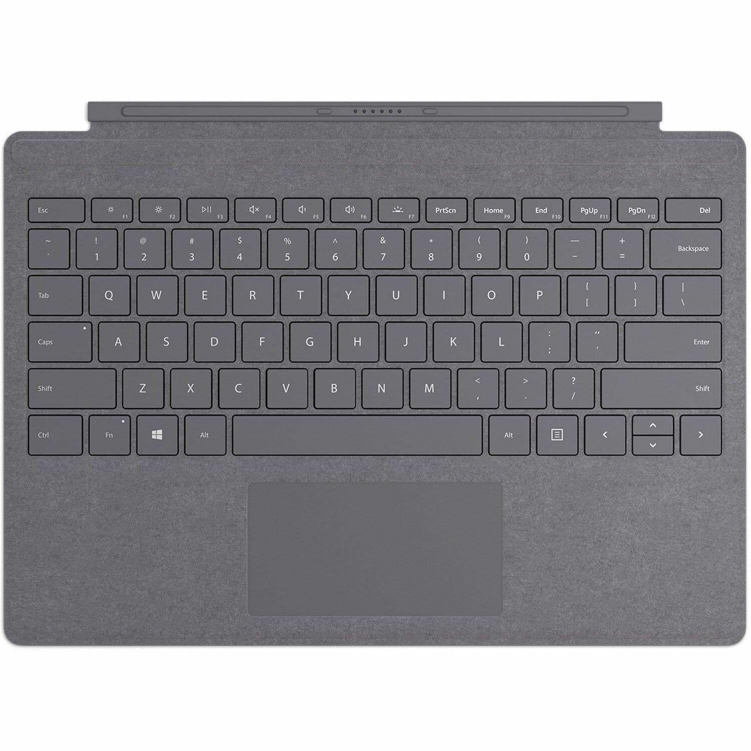 Microsoft Signature Type Cover Keyboard/Cover Case Microsoft Surface Pro 10, Surface Pro 9, Surface Pro 8, Surface Pro X, Surface Pro 11 Tablet - Platinum