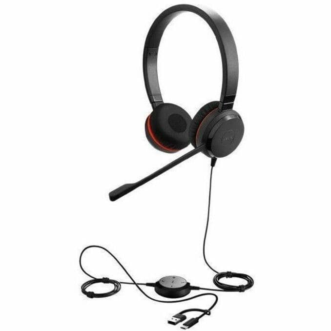 Jabra Evolve 30 II Wired Over-the-head, On-ear Stereo Headset - Black