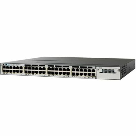 Cisco Catalyst 3750-X 3750X-48PF-S 48 Ports Manageable Layer 3 Switch - Gigabit Ethernet, Fast Ethernet - 10/100/1000Base-T