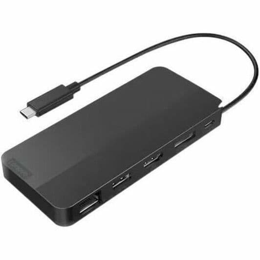 Lenovo USB Type C Docking Station for Notebook, Monitor - Charging Capability - 100 W - Eclipse Black