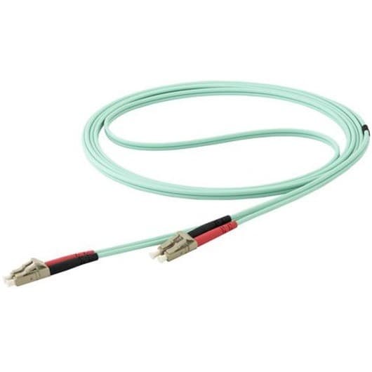 StarTech.com 10m (30ft) LC/UPC to LC/UPC OM4 Multimode Fiber Optic Cable, 50/125µm, 100G, Low Insertion Loss, LSZH Fiber Jumper Cord