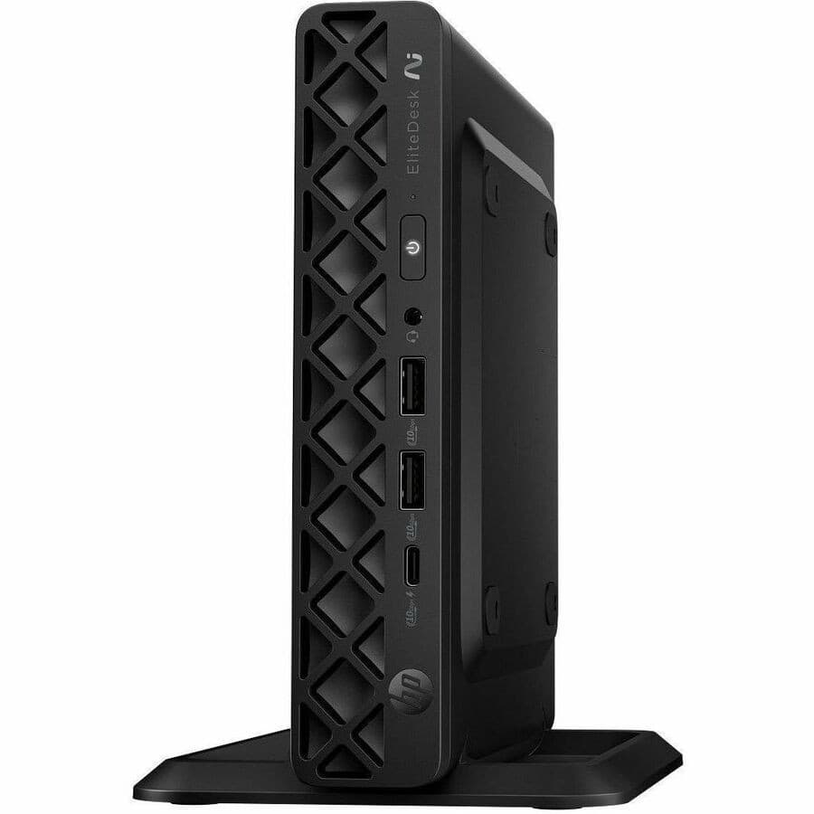 HP EliteDesk 8 G1a Desktop Computer - AMD Ryzen AI 5 340 - 16 GB - 512 GB SSD - Mini PC - Jack Black