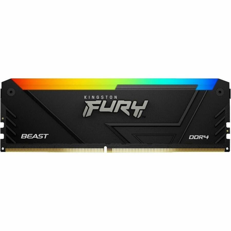 Kingston FURY Beast RAM Module for Motherboard - 64 GB (2 x 32GB) - RGB - DDR4-3600/PC4-28800 DDR4 SDRAM - 3600 MHz Dual-rank Memory - CL18 - 1.35 V
