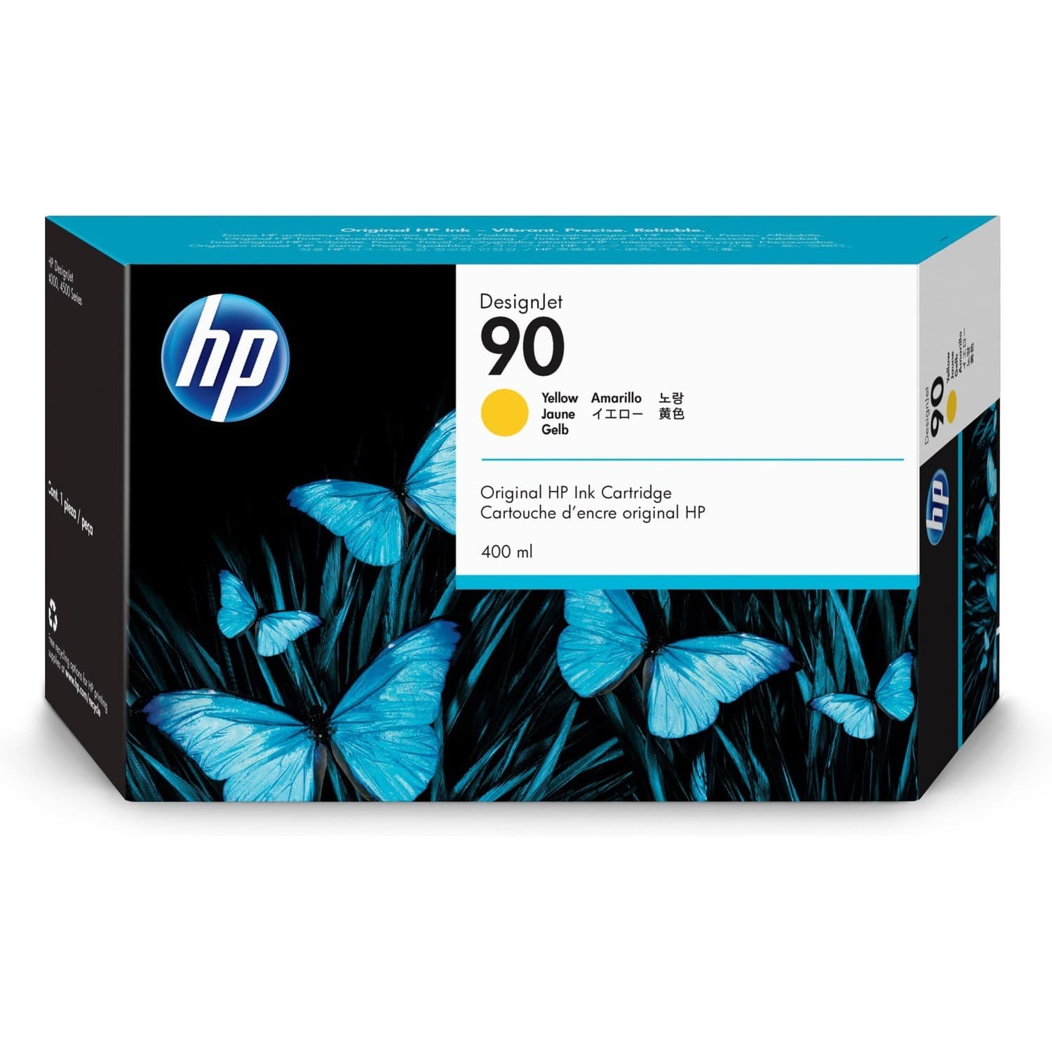 HP 90 (C5065A) Original Inkjet Ink Cartridge - Single Pack - Yellow - 1 Each