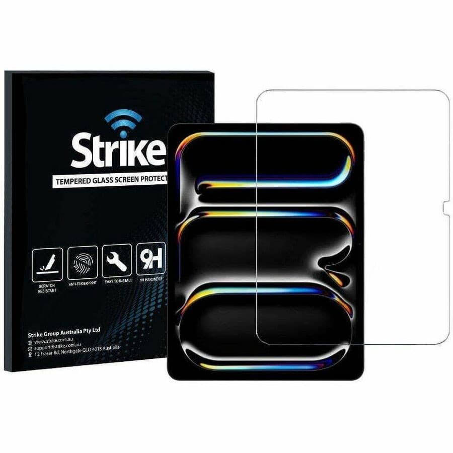Strike 9H Tempered Glass Screen Protector for iPad Pro 13 (2024) - Transparency - 1