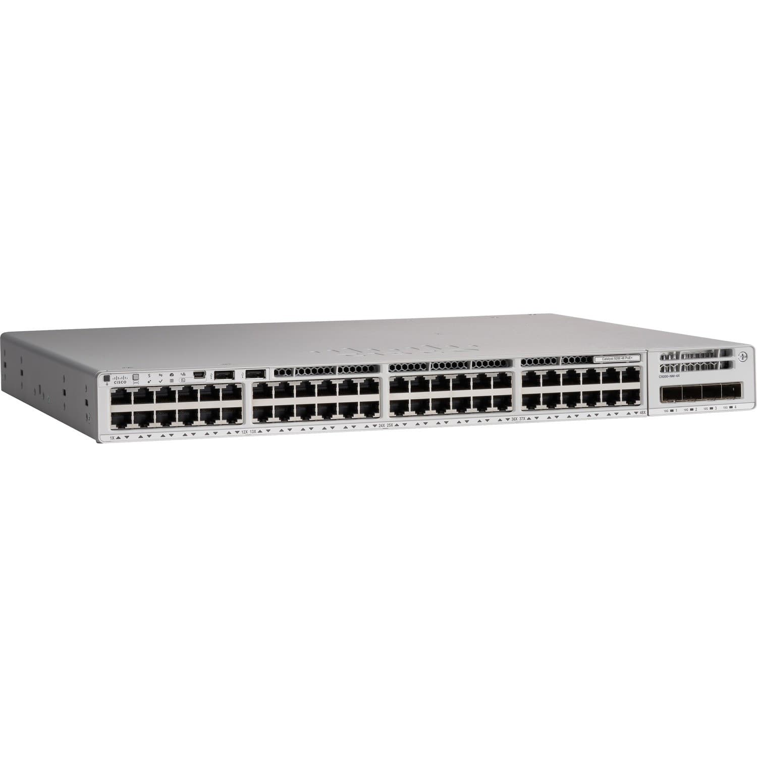 Cisco Catalyst 9200 C9200-48P 48 Ports Manageable Ethernet Switch - Gigabit Ethernet - 10/100/1000Base-T - Grey
