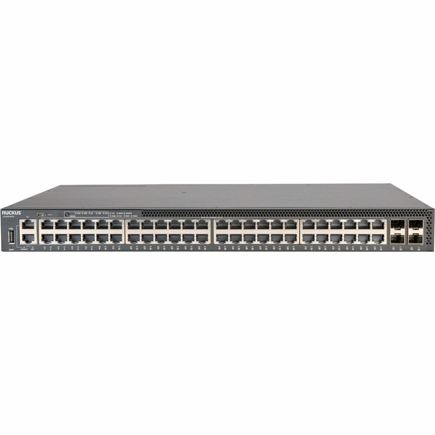 RUCKUS ICX 8200 ICX8200-48ZP 48 Ports Manageable Ethernet Switch - 25 Gigabit Ethernet - 25GBase-X, 10/100/1000Base-T, 2.5GBase-T