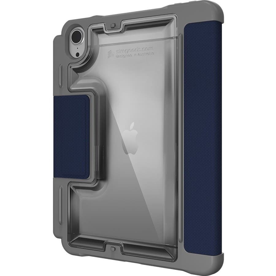 STM Goods Dux Plus Carrying Case (Folio) Apple iPad mini (6th Generation), iPad mini (2024) Tablet - Midnight Blue