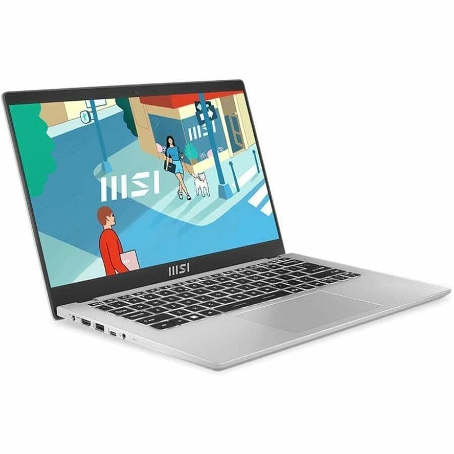 MSI Modern 14 C13M MODERN 14 C13M-855AU 14" Notebook - Full HD - Intel Core i3 13th Gen i3-1315U - 8 GB - 256 GB SSD - Urban Silver