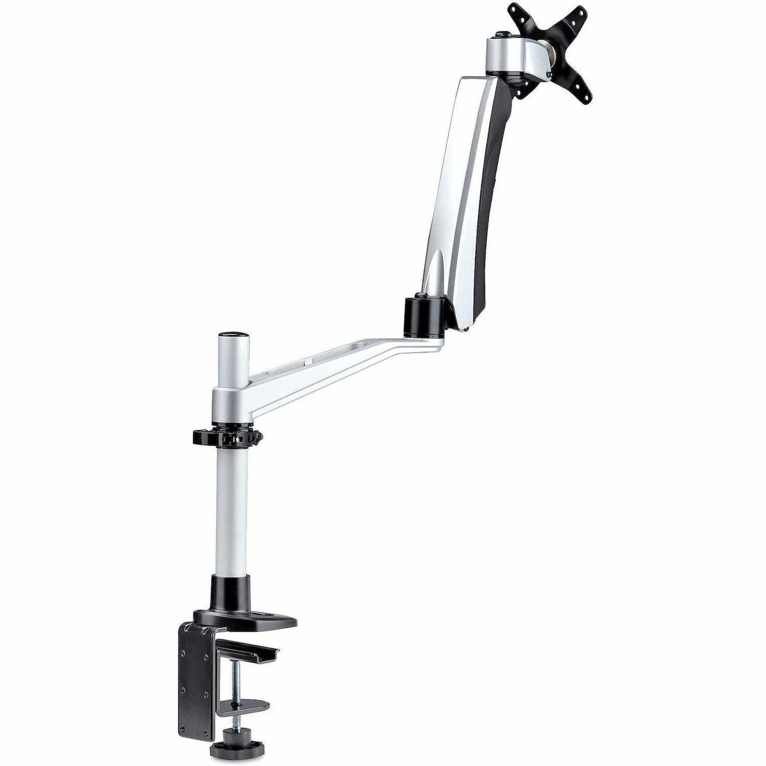 StarTech.com Monitor Desk Mount For 27in 16:9/30in 21:9 Ultrawide Screens, VESA 75x75/100x100, Tool-Less Arm Adjustments, TAA