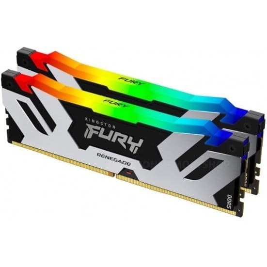 Kingston FURY Renegade RAM Module for Motherboard - 32 GB (2 x 16GB) - DDR5-6400/PC5-51200 DDR5 SDRAM - 6400 MHz Single-rank Memory - CL32 - 1.40 V - Retail