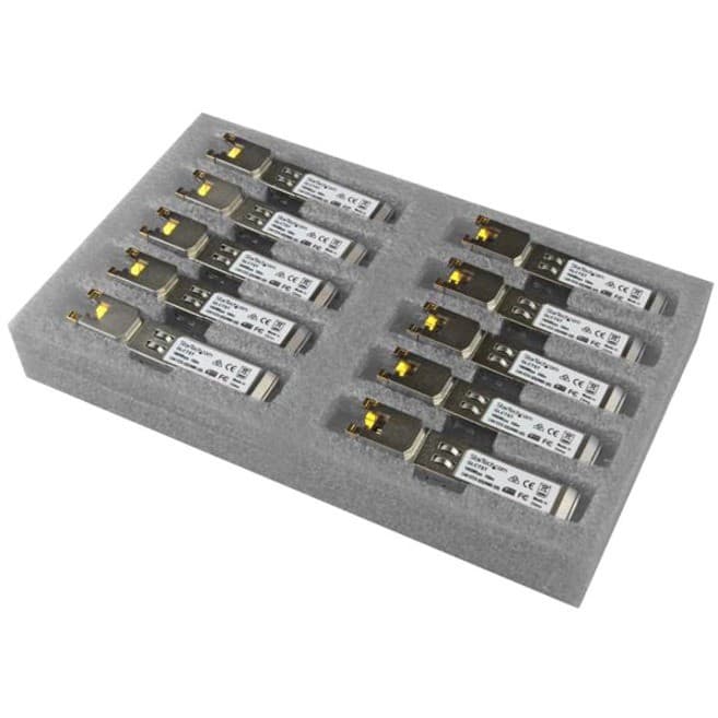 StarTech.com SFP (mini-GBIC) - 1 x RJ-45 1000Base-T Network LAN - 10 / Pack