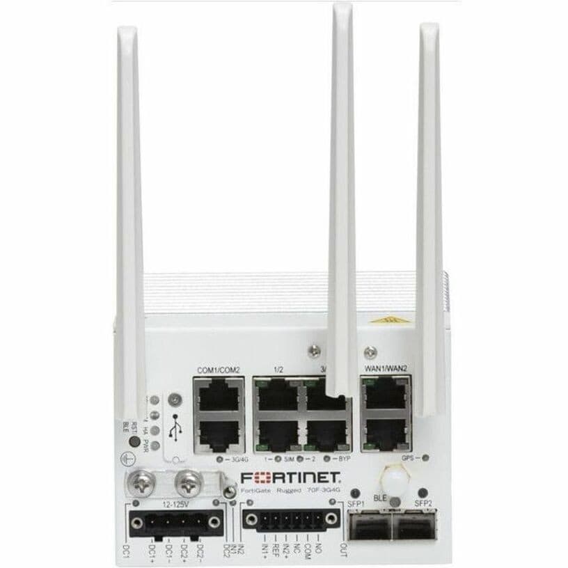 Fortinet FortiGate Rugged FGR-70F-3G4G Network Security/Firewall Appliance - 1 Year FortiCare Premium and FortiGuard Enterprise Protection