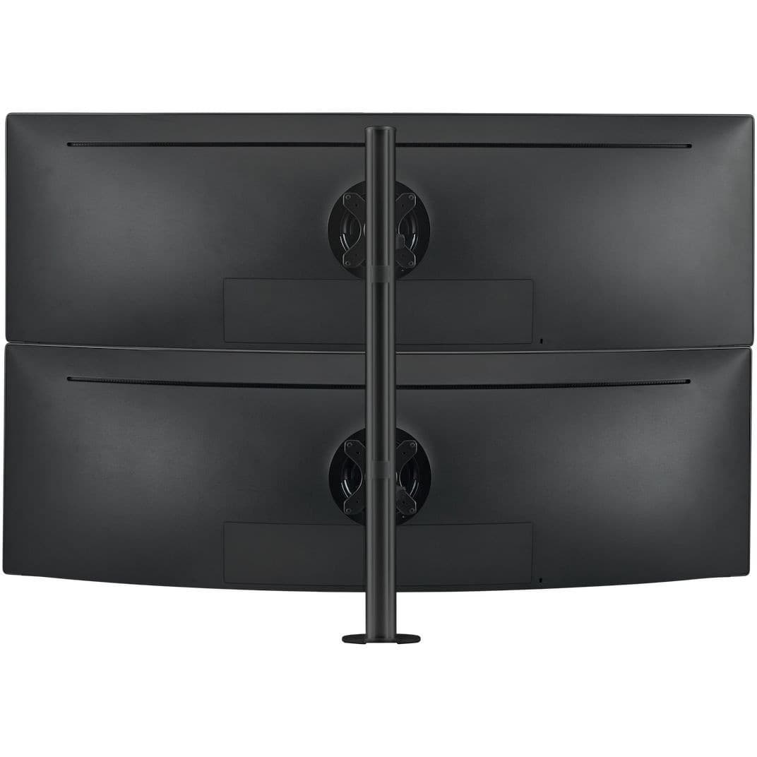Atdec Desk Mount for Monitor, Curved Screen Display, Flat Panel Display, All-in-One Computer - Black - Landscape/Portrait