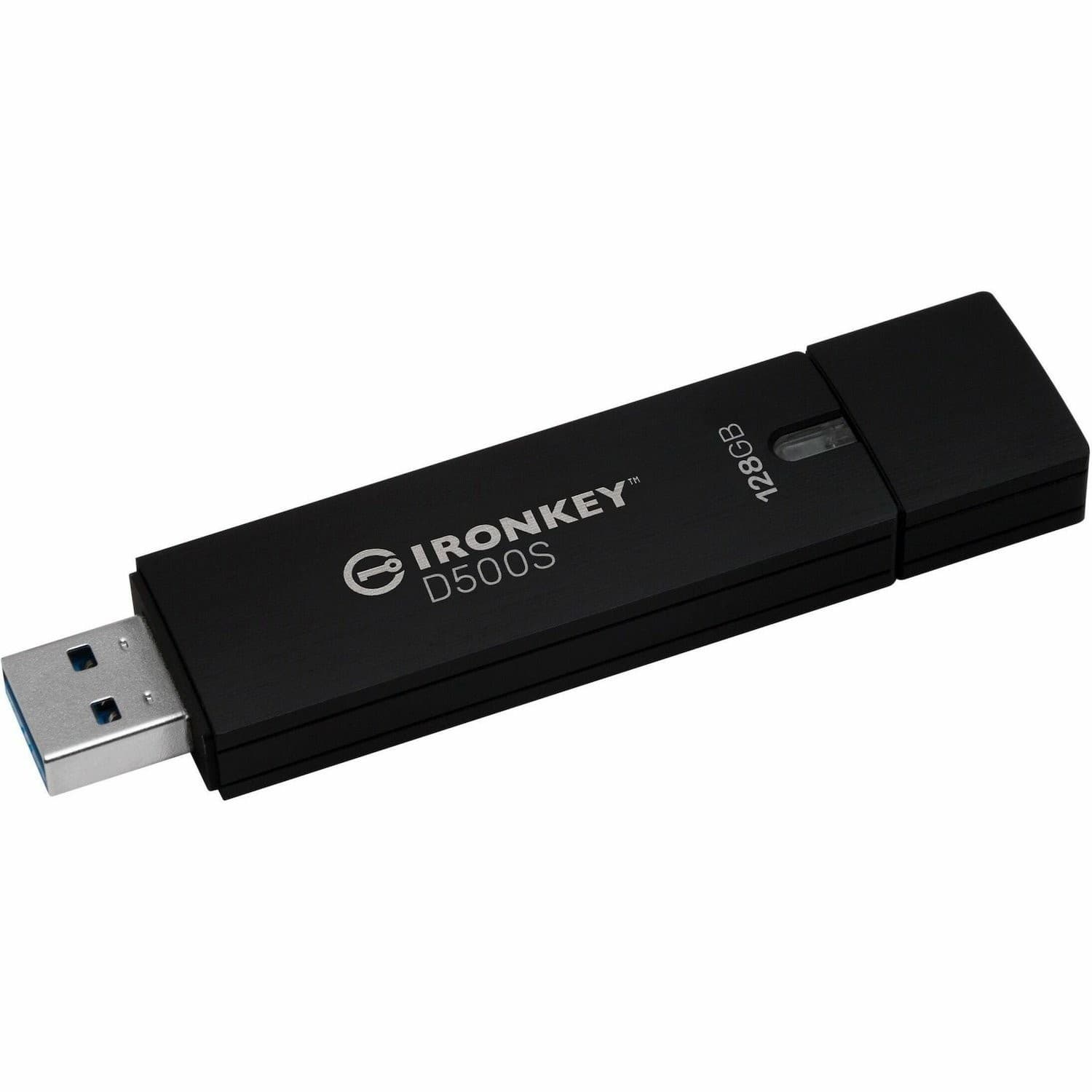 IronKey IronKey D500S D500S 128 GB USB 3.2 (Gen 1) Type A Rugged Flash Drive - XTS-AES, 256-bit AES - TAA Compliant