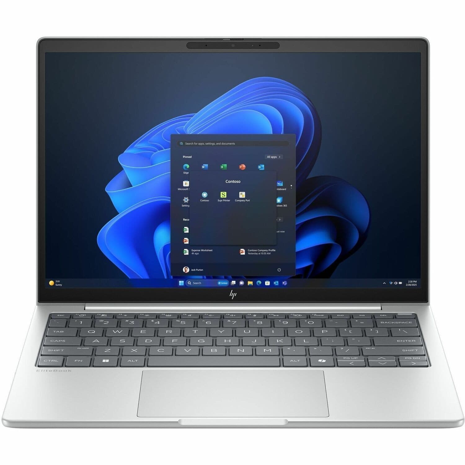 HP EliteBook 8 G1i 13.3" Notebook - WUXGA - Intel Core Ultra 7 255U - 16 GB - 512 GB SSD - Glacier Silver