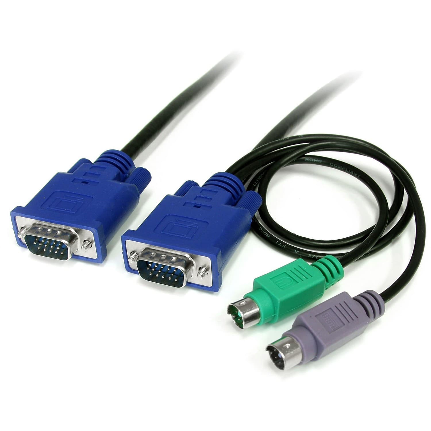 StarTech 6 FT 3-In-1 Ultra Thin PS/2 KVM Cable