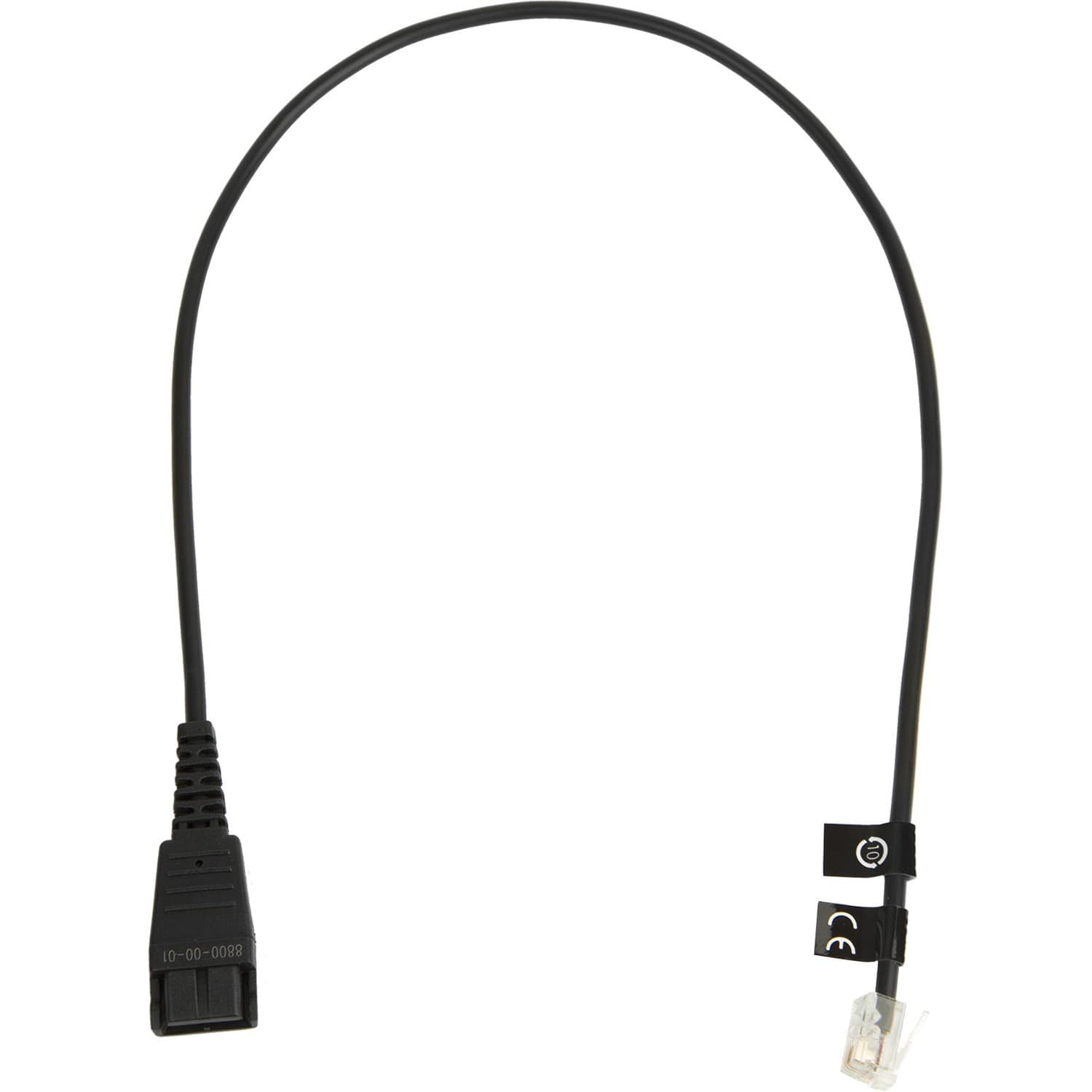 Jabra 8800-00-01 50 cm Quick Disconnect/RJ-9 Data Transfer Cable - 1 Each