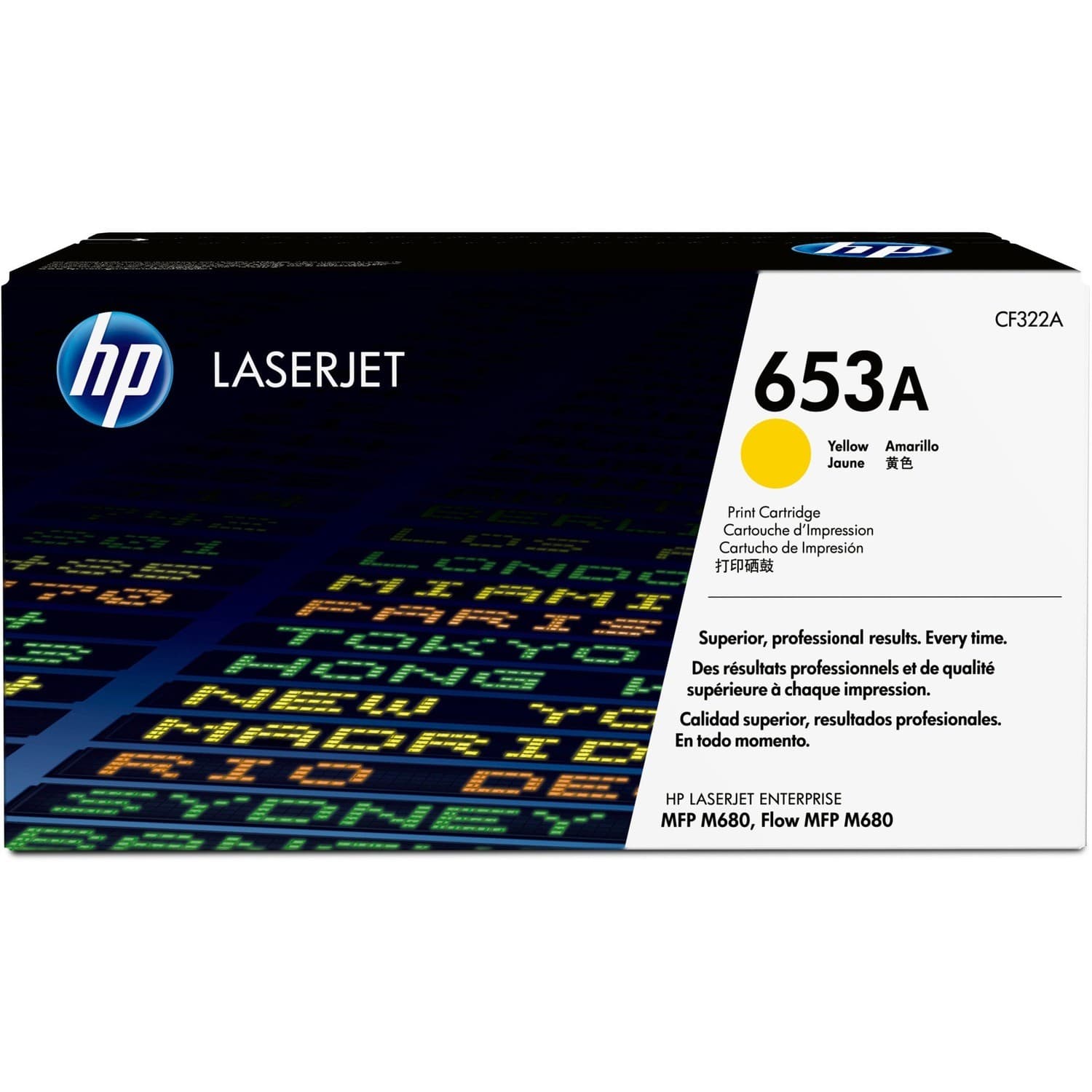 HP 653A Original Standard Yield Laser Toner Cartridge - Yellow - 1 Each