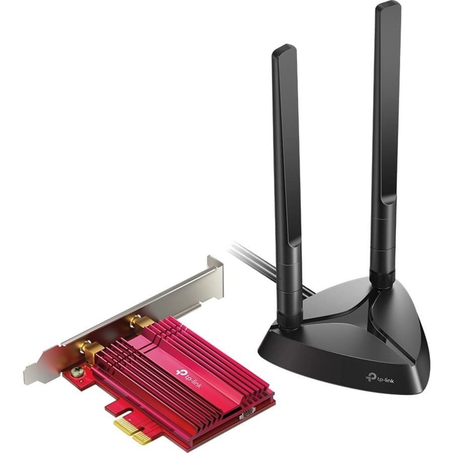 TP-Link TX3000E IEEE 802.11ax Bluetooth 5.0 Dual Band Wi-Fi/Bluetooth Combo Adapter for Desktop Computer, Gaming Controller, Headset, Speaker