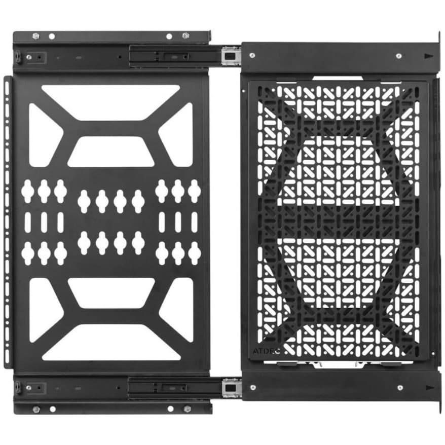 Atdec Mounting Panel for Network Device, Video Conferencing System - Black