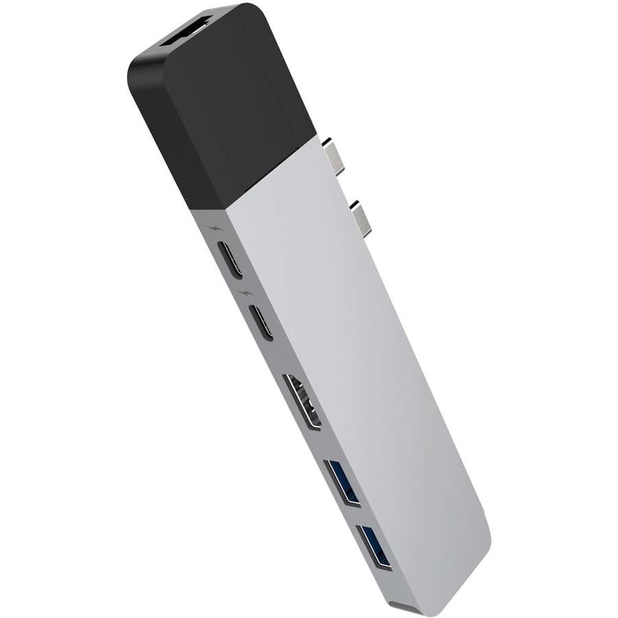 HyperDrive NET GN28N-SILVER USB Type C Docking Station for Notebook, Desktop PC - Silver