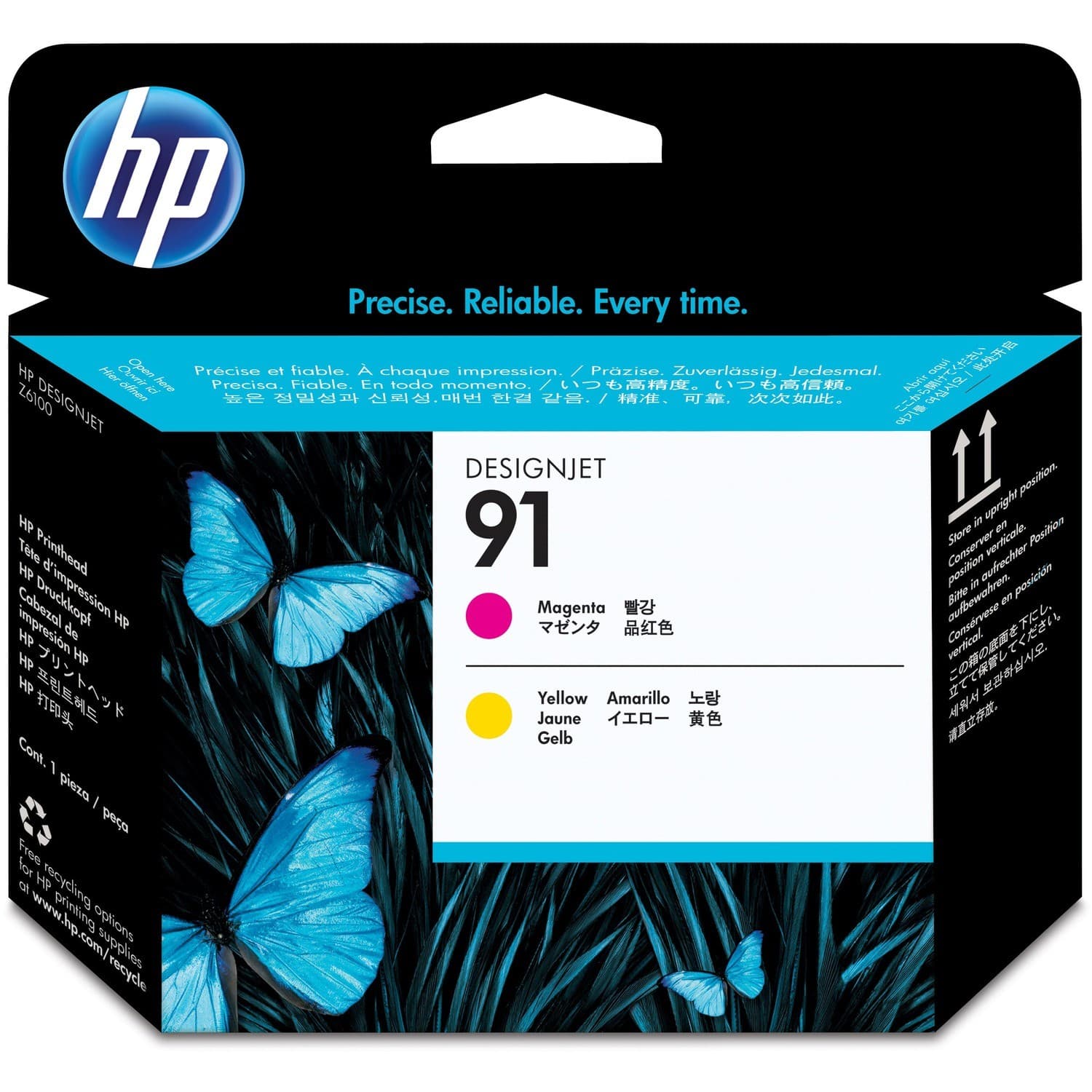 HP 91 (C9461A) Original Inkjet Printhead - Single Pack - Magenta, Yellow - 1 Each
