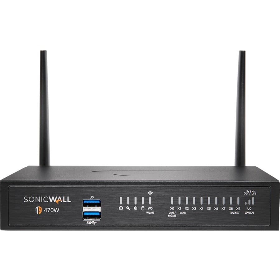 SonicWall TZ470W Network Security/Firewall Appliance - 3 Year Secure Upgrade Plus Advanced Edition - TAA Compliant