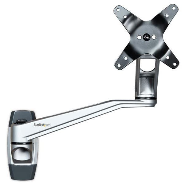 StarTech.com Wall Mount Monitor Arm, Articulating/Adjustable Ergonomic VESA Monitor Arm (20" Long), Display up to 34" (30.9lb/14kg)