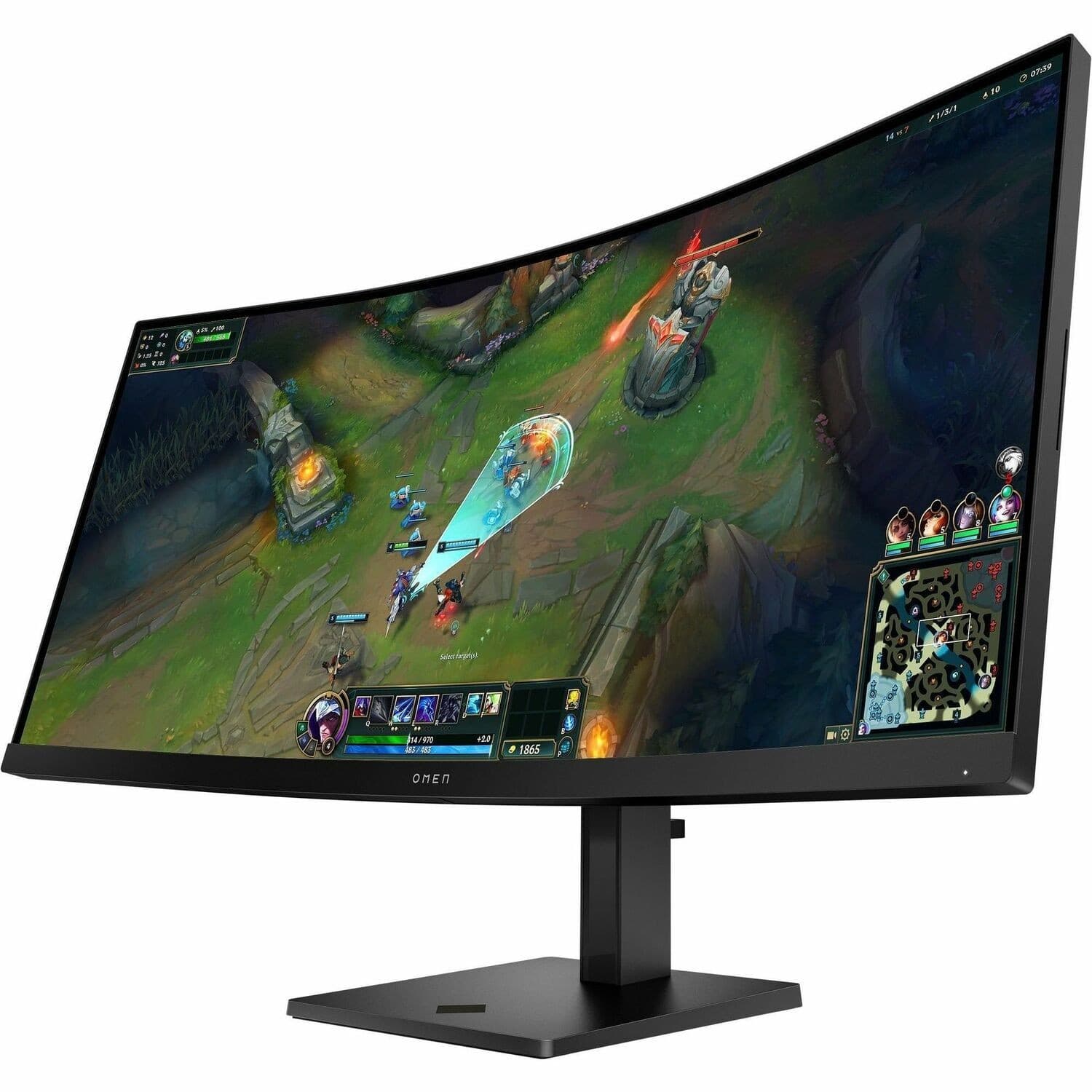 OMEN 34c G2 34" Class UW-QHD Curved Screen Gaming LCD Monitor - 21:9 - Black