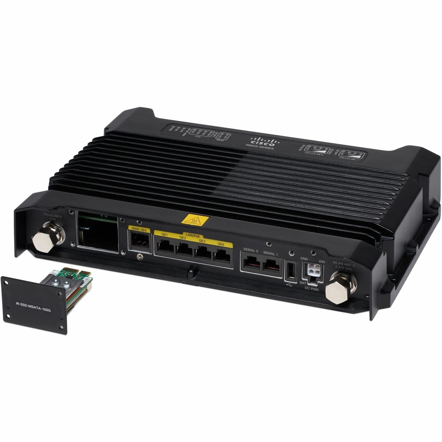 Cisco IR829 Wi-Fi 4 IEEE 802.11a/b/g/n 2 SIM Cellular Wireless Integrated Services Router - Refurbished