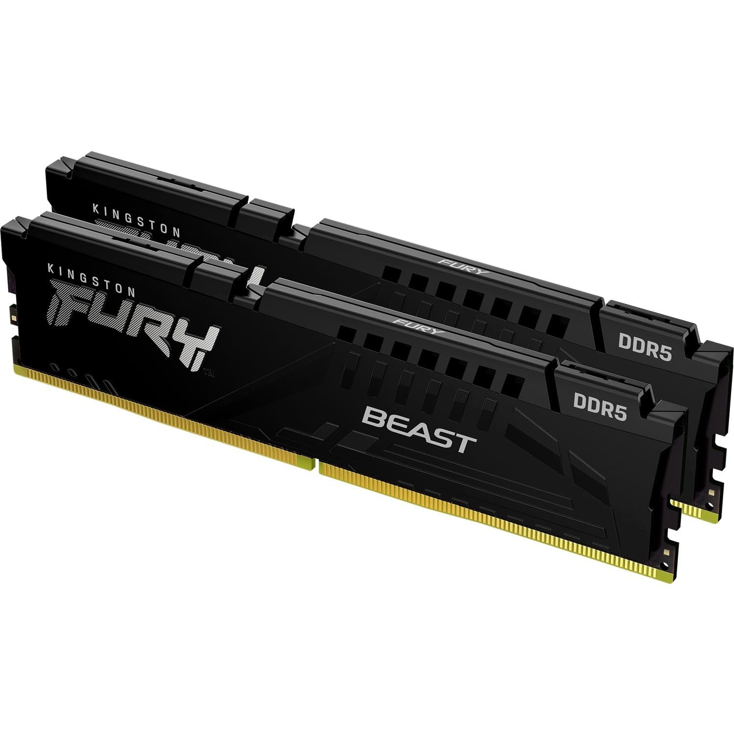 Kingston FURY Beast RAM Module for Motherboard - 16 GB (2 x 8GB) - DDR5-5200/PC5-41600 DDR5 SDRAM - 5200 MHz Single-rank Memory - CL40 - 1.25 V