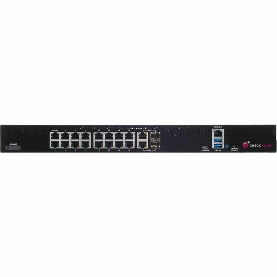 Check Point Quantum Spark 1600 Network Security/Firewall Appliance - 3 Year SNBT subscription package and Collaborative Premium Pro support for 3 years