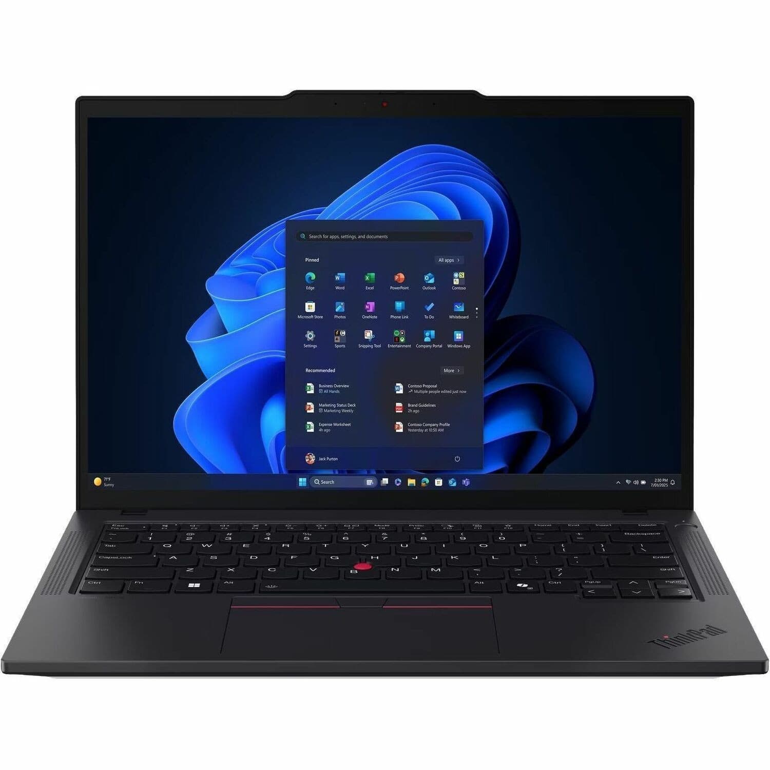 Lenovo ThinkPad T14 Gen 6 21QC002AAU 14" Notebook - WUXGA - 60 Hz - Intel Core Ultra 7 265H - vPro Technology - 32 GB - 512 GB SSD - English Keyboard - Black