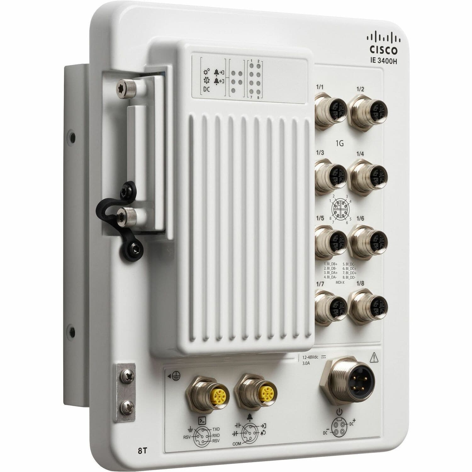 Cisco Catalyst IE3400 IE-3400H-8T 8 Ports Manageable Ethernet Switch - Fast Ethernet - 100Base-X