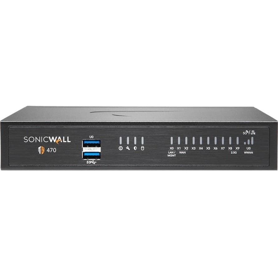 SonicWall TZ470 Network Security/Firewall Appliance - 1 Year TotalSecure Advanced Edition - TAA Compliant