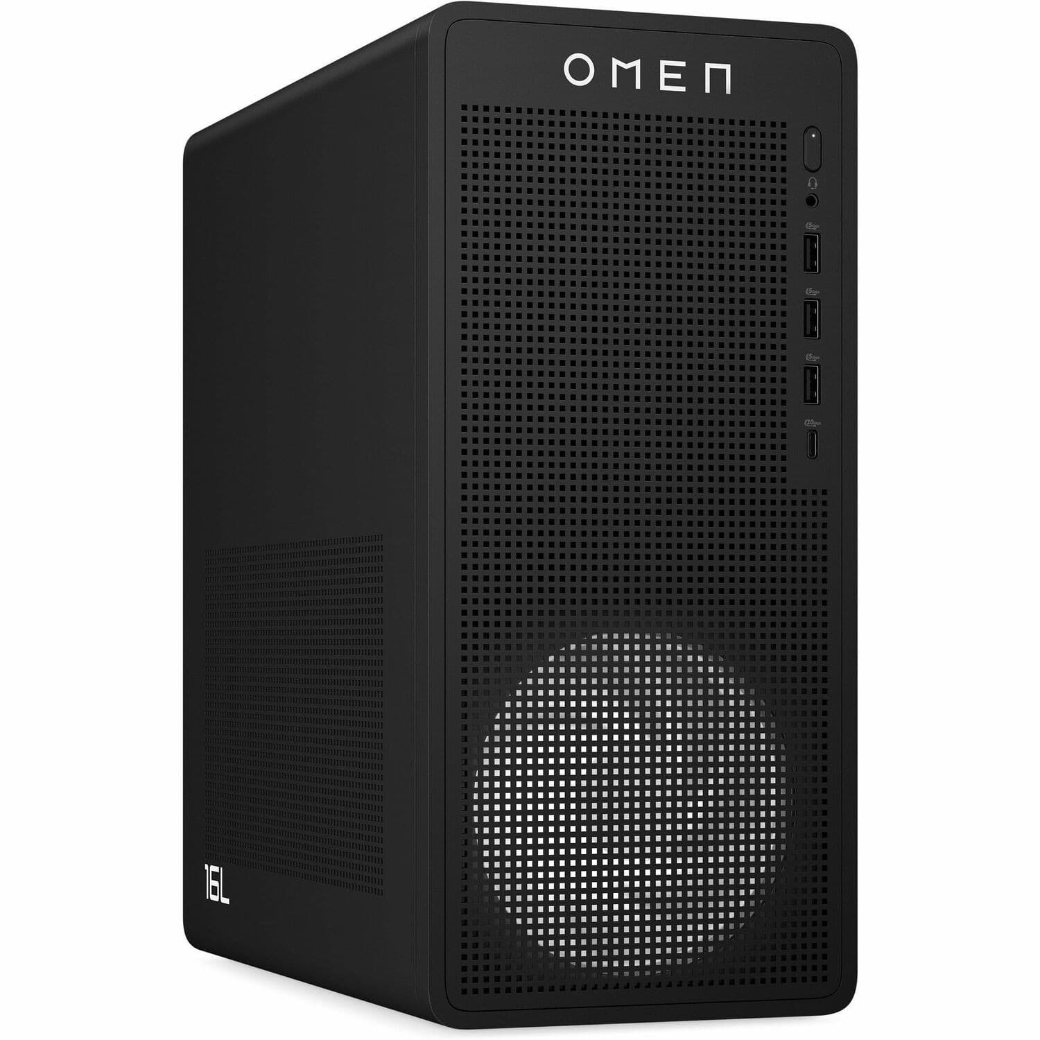 OMEN TG03-0000a TG03-0053a Gaming Desktop Computer - AMD Ryzen 5 Ryzen 8000 Series 8400F - 16 GB - 1 TB PCI Express NVMe 4.0 SSD - Shadow Black