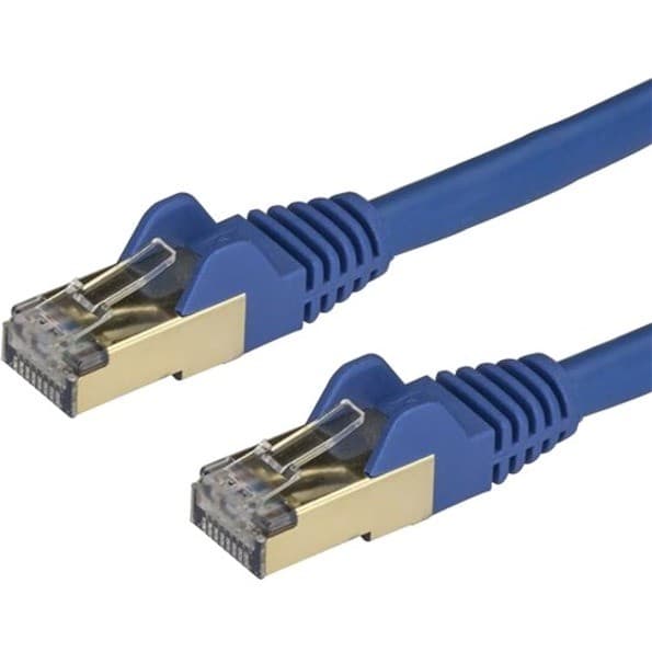StarTech.com 7.5 m CAT6a Cable - Blue - RJ45 Snagless Connectors - CAT6a STP Cord - Copper Wire - Ethernet Cable (6ASPAT750CMBL)