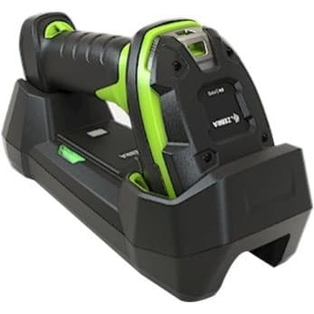 Zebra LI3678-ER Handheld Barcode Scanner Kit - Wireless Connectivity - Industrial Green