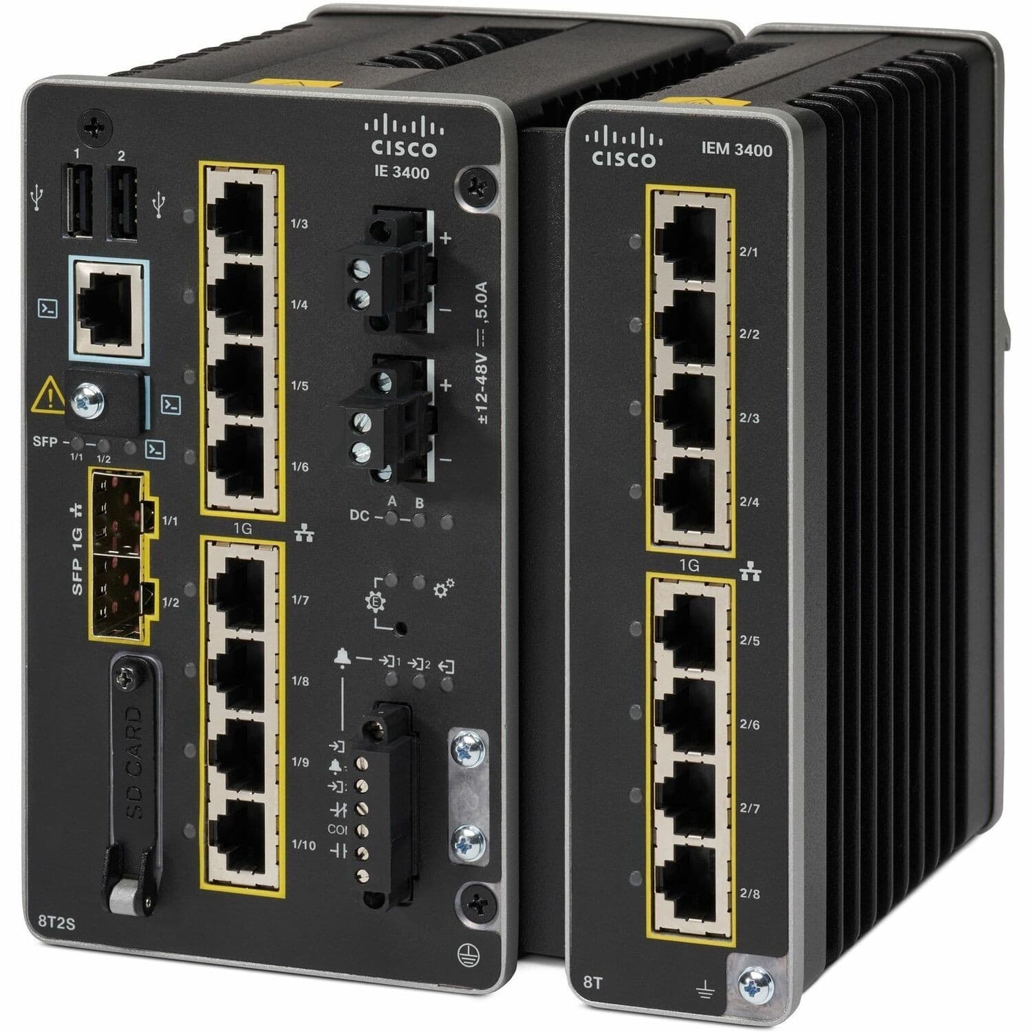 Cisco Catalyst IE3400 IE-3400-8T2S 8 Ports Ethernet Switch - Gigabit Ethernet, 2.5 Gigabit Ethernet - 10/100/1000Base-T, 100/1000Base-X - Refurbished