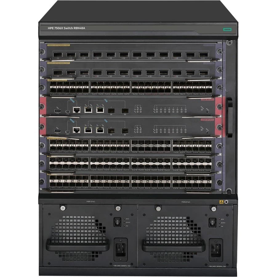 HPE FlexNetwork 7500X 7506X Manageable Switch Chassis - 100 Gigabit Ethernet - 100GBase-X