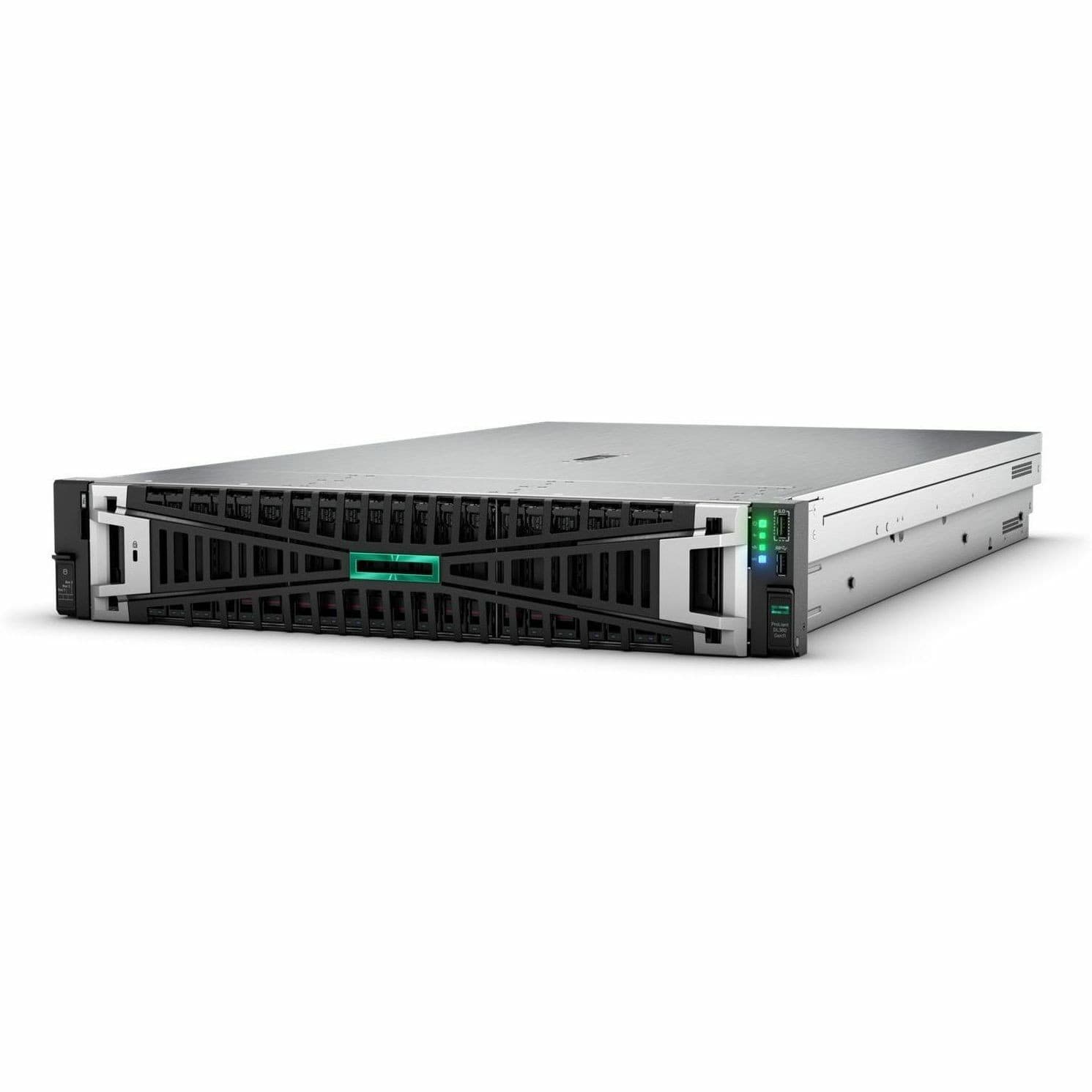 HPE ProLiant DL380 G11 2U Rack Server - 2 x Intel Xeon Silver 4509Y 2.60 GHz - 64 GB RAM - 2.93 TB HDD - (5 x 600GB) HDD Configuration - Serial ATA/600, 12Gb/s SAS, NVMe Controller