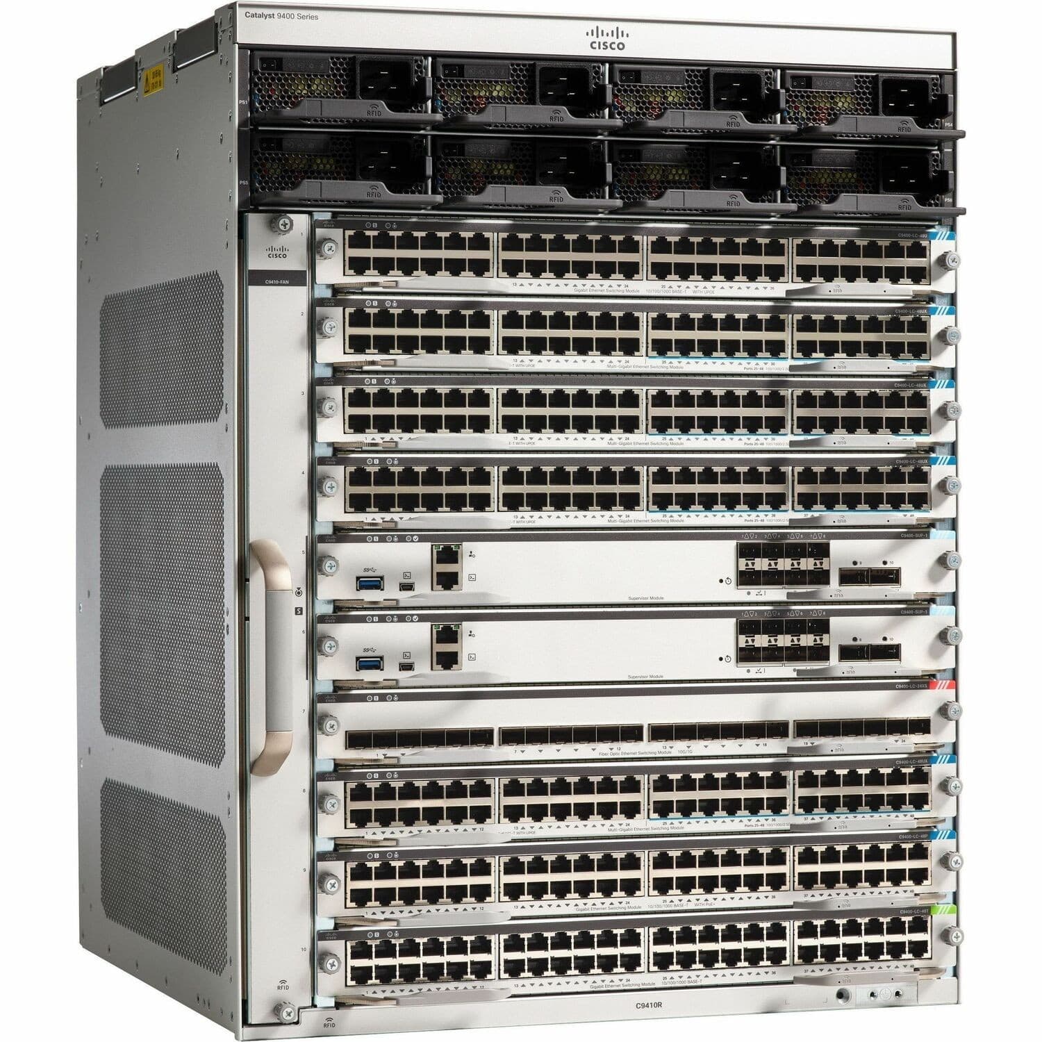 Cisco Catalyst 9400 C9410R Manageable Switch Chassis - Gigabit Ethernet - 1000Base-T